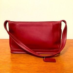 Red Leather Coach Purse